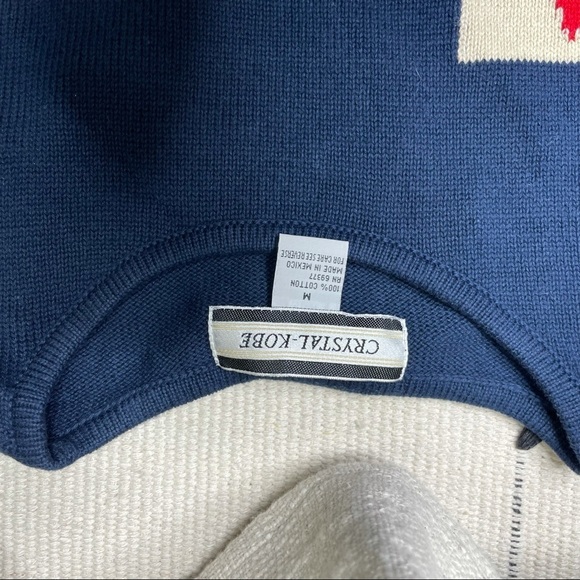 Vintage Crystal Kobe Knit American Flag Sweater - Picture 2 of 5